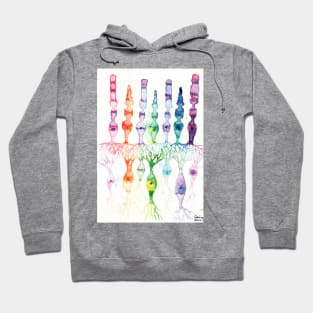 Cone cells rod cells and bipolar neurons in the retina Hoodie